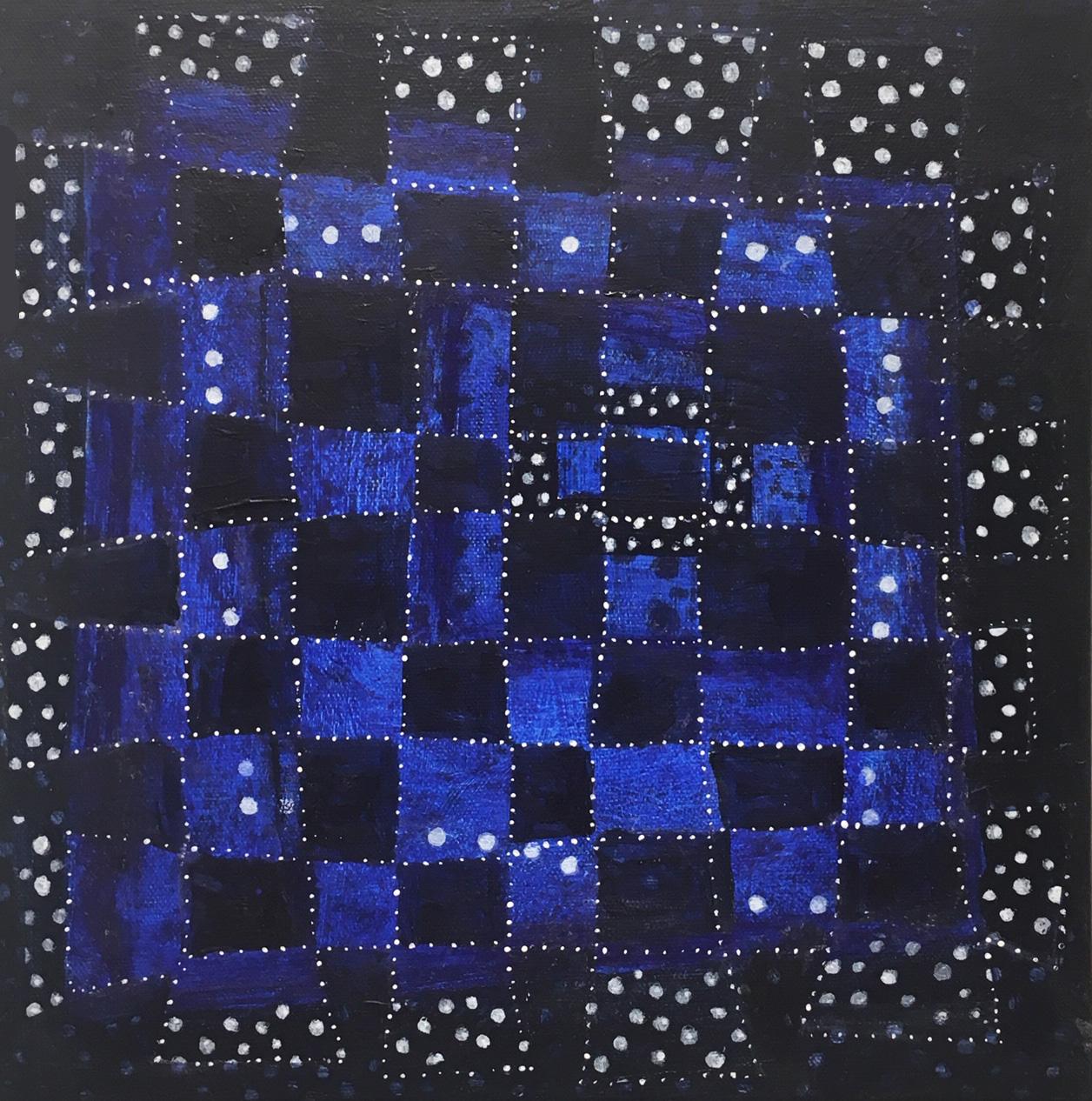 Andra Samelson, Starstruck 1,  Acrylic on canvas, 28 x 22 inches, 2018 For Sale 3