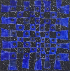 Andra Samelson, Starstruck 2, Acrilico su tela, 20 x 20 pollici, 2018