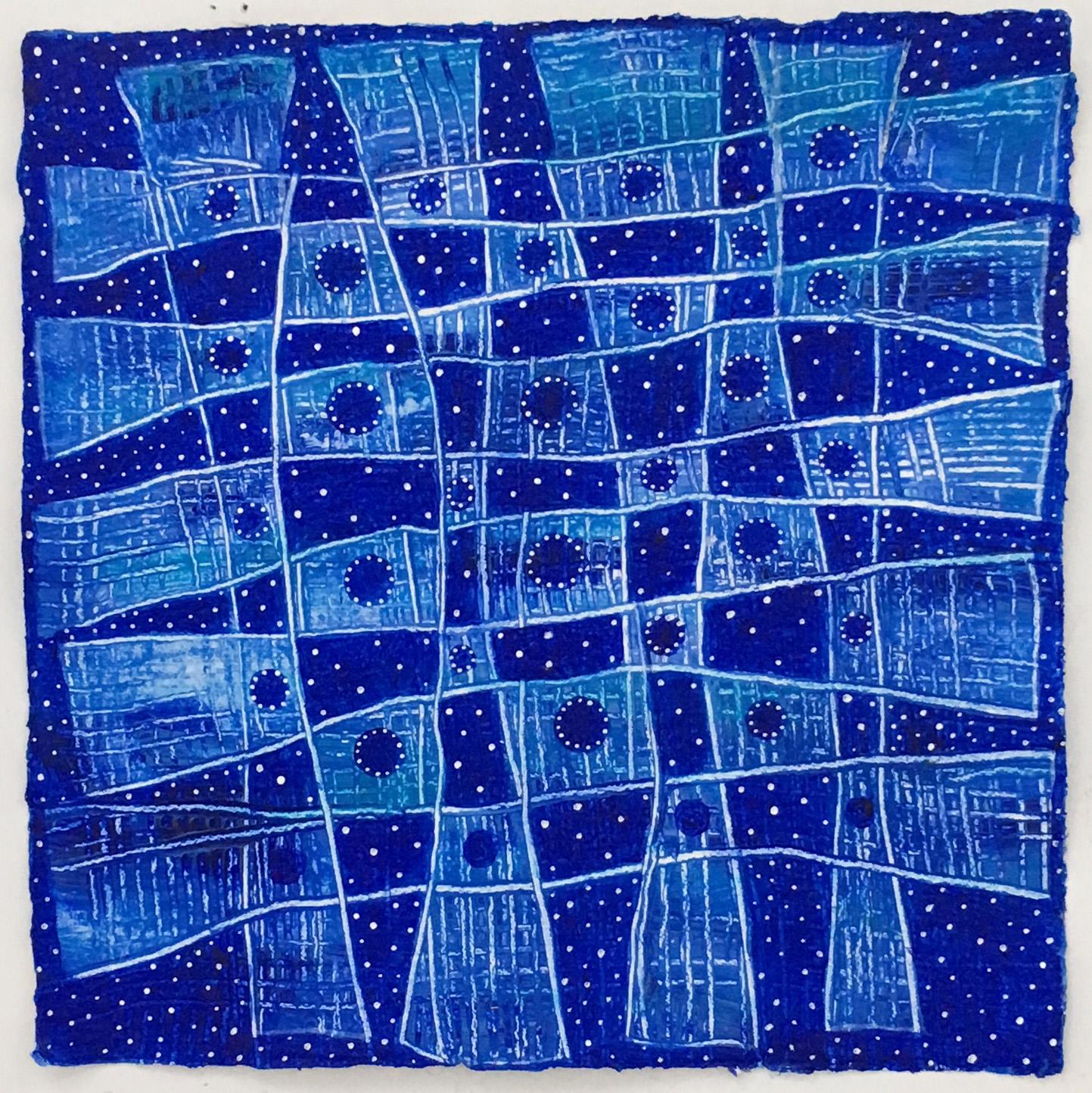 Andra Samelson, Starstruck 3,  2018, Acryl auf Leinwand, 50,8 x 50,8 cm im Angebot 4