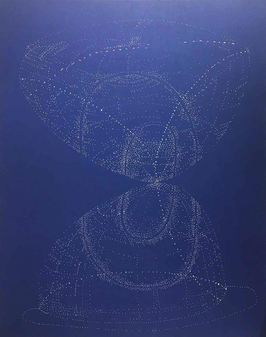 Andra Samelson ( Andra Samelson)  « Next to Nothing » 9, 2001, 63,5 x 76,2 cm, encre sur carton de papier peint  en vente 2
