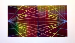 Matti Havens, Stellar Spectrum 1, 2019, Screenprint, 22x39, frame size 30x48 in