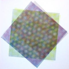 Matti Havens, Pattern Variation 3, 2018, screenprint, 19x19 in, Meditative Field