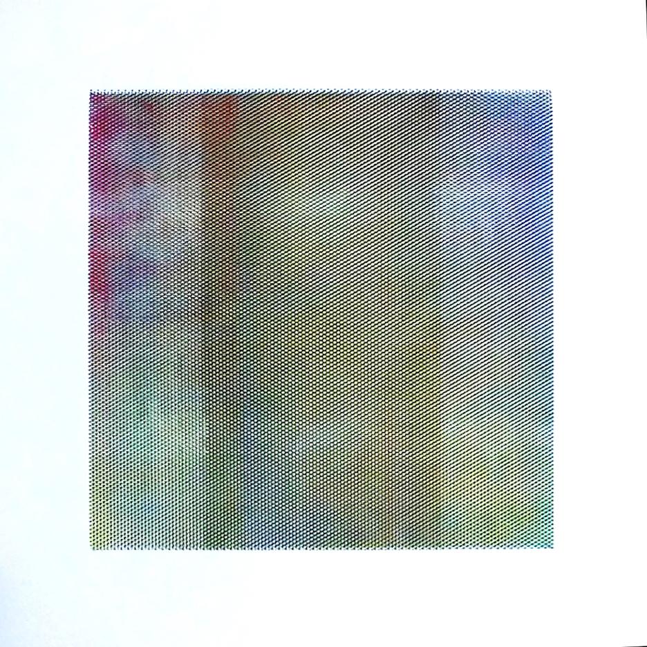 Matti Havens, Pattern Variation 3, 2018, sérigraphie, 19 x 19 pouces, champ méditatif en vente 4