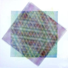 Matti Havens, Pattern Variation 5, 2018, screenprint, 19x19 in, Meditative Field