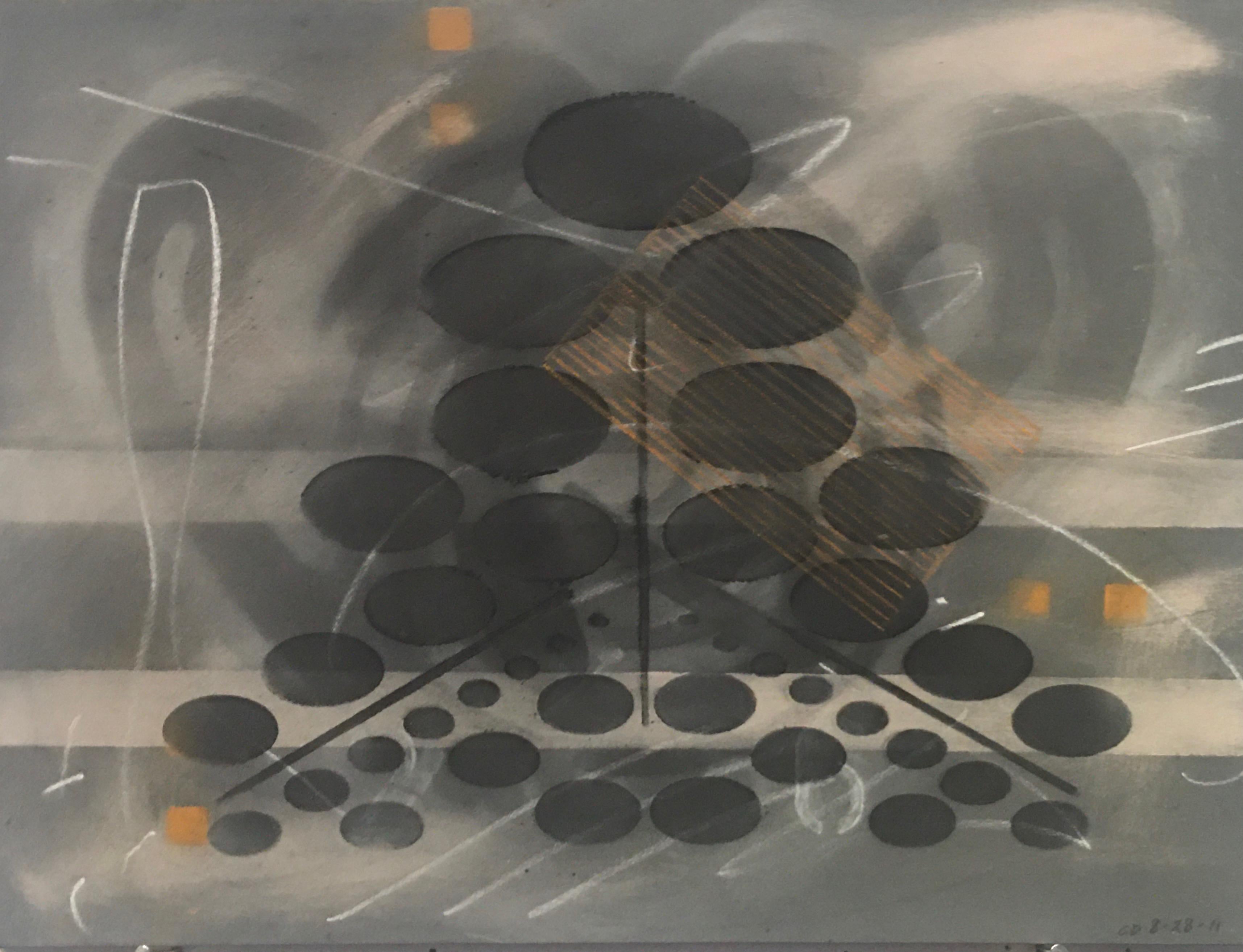 Carol Diehl, Alexandrinus, 2011, pastel en poudre sur massonite, 9x12 pouces, abstrait