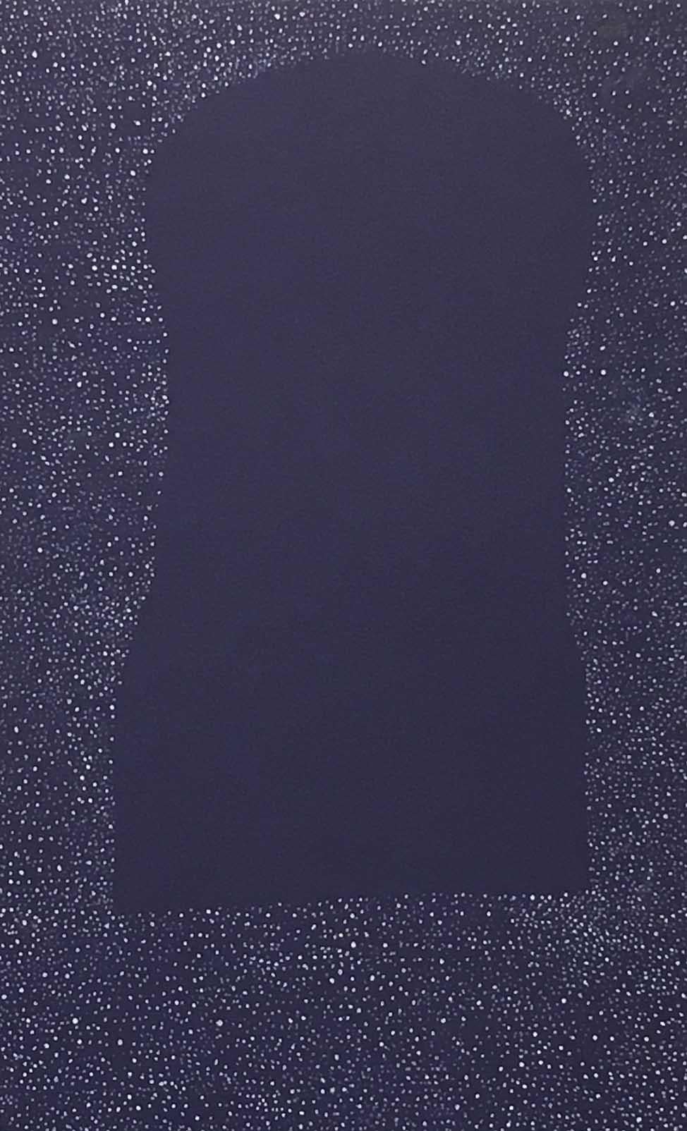 Andra Samelson, Next to Nothing 15, 2001, ink on mat board, 32x 20 inches