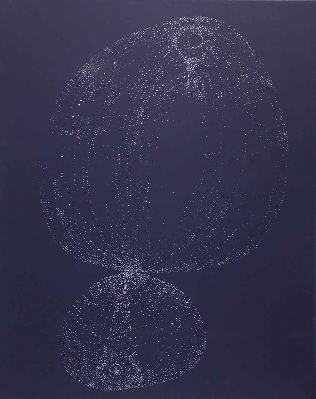 Andra Samelson, Next to Nothing 14, 2001, ink on mat board, 40x 32 inches
