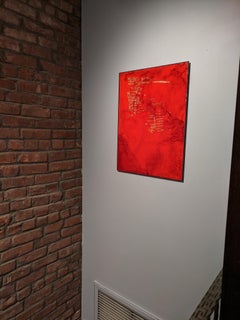 Patricia Miranda, Seeing Red Lace, 2020, egg tempera on panel