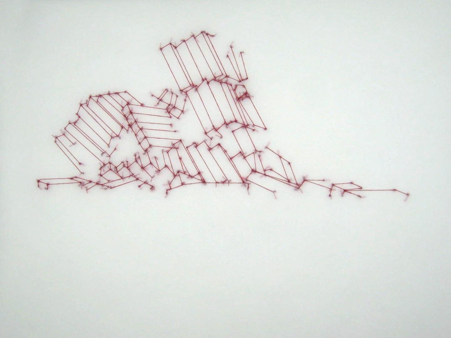 
Ces dessins au fil et au vélin documentent les conséquences du tremblement de terre et du tsunami survenus au Japon en mars 2011.  Elles sont nées d'une réaction aux photographies du paysage dévasté, en particulier aux images qui capturaient le