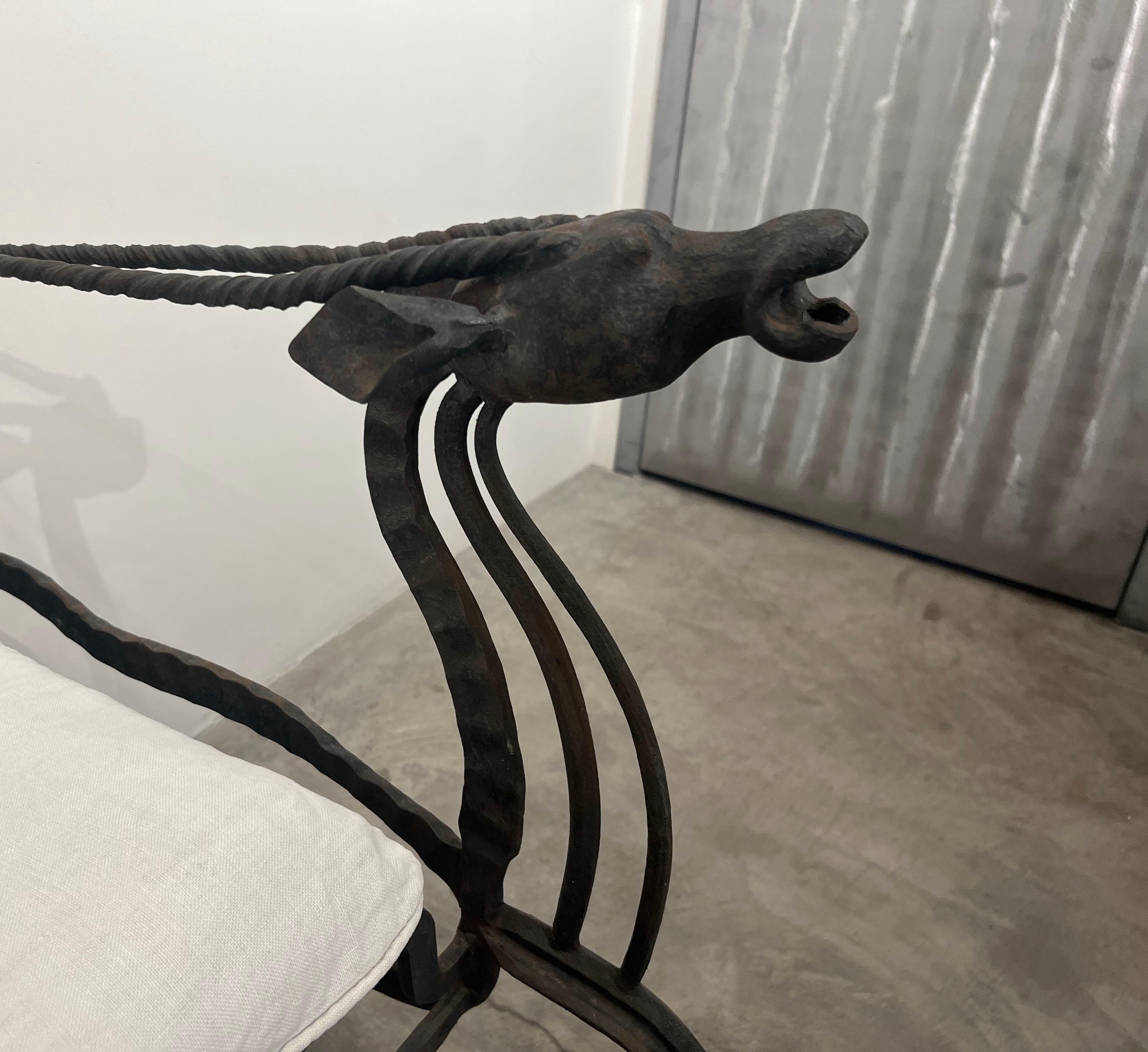 African Oryx Settee Bench For Sale 1
