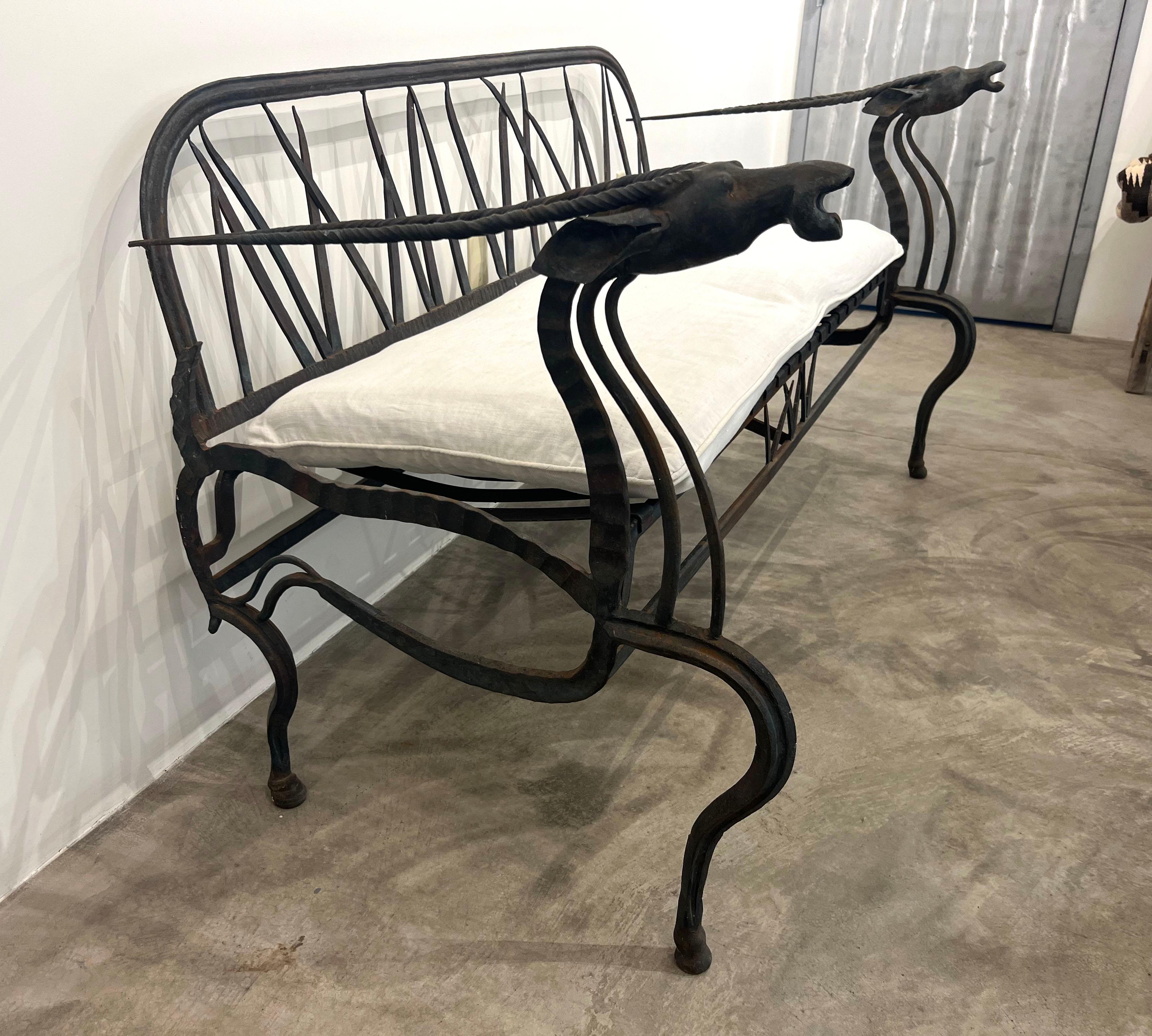 African Oryx Settee Bench For Sale 4