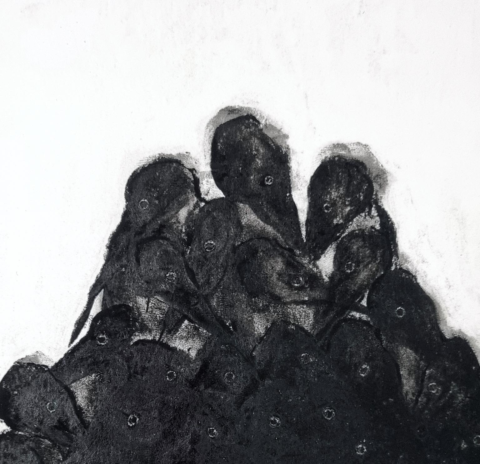 Les rares - Noir Figurative Art par Felix Dolah