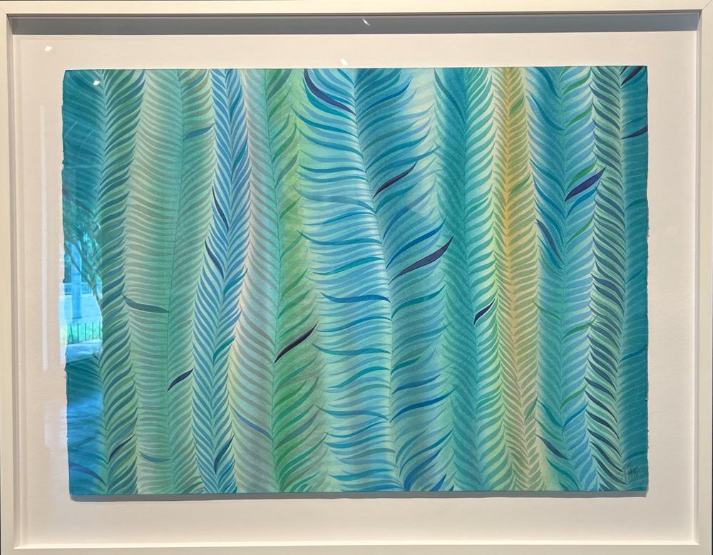 Fern Grotto by Jan Heaton, Abstract Contemporary Watercolor on Paper 1