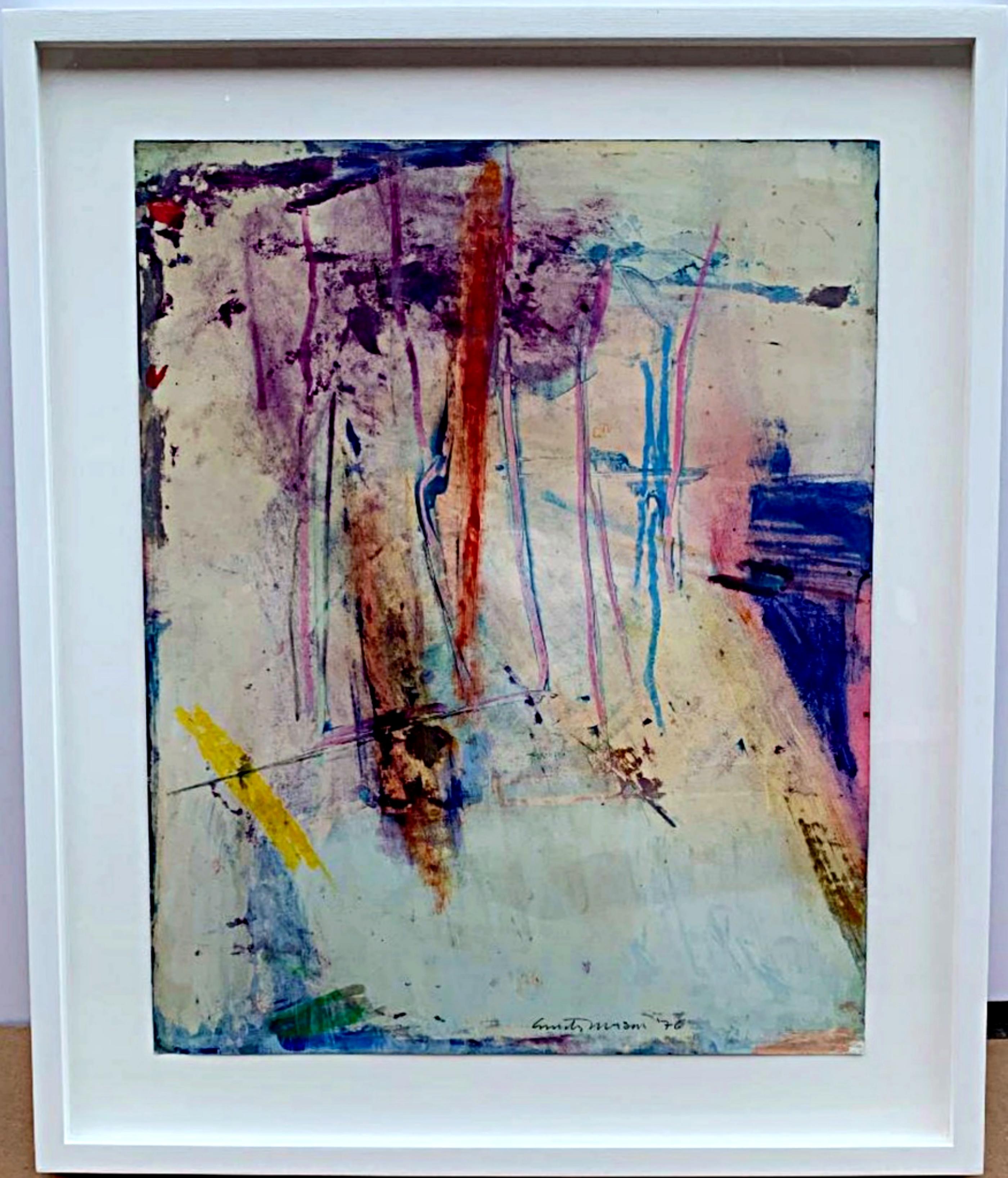 Emily Mason Abstract Painting - Wharf Warp (from Allan Stone Collection)