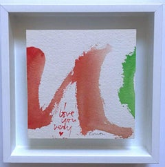 I Love You Very (unique watercolor)