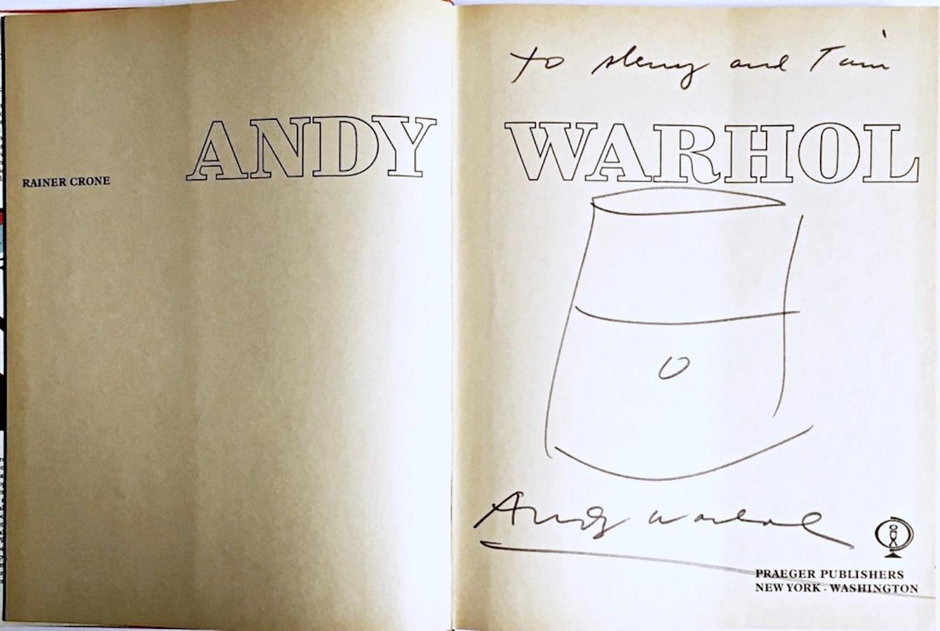 Andy Warhol
Original Soup Can Drawing, inscribed by Andy Warhol to Rock & Roll hall of famer, ca. 1985
Felt Pen
Unique Drawing hand signed by Andy Warhol and inscribed to Rock & Roll Hall of Famer Tim D. Kehr and his wife. Bound in 1st Warhol