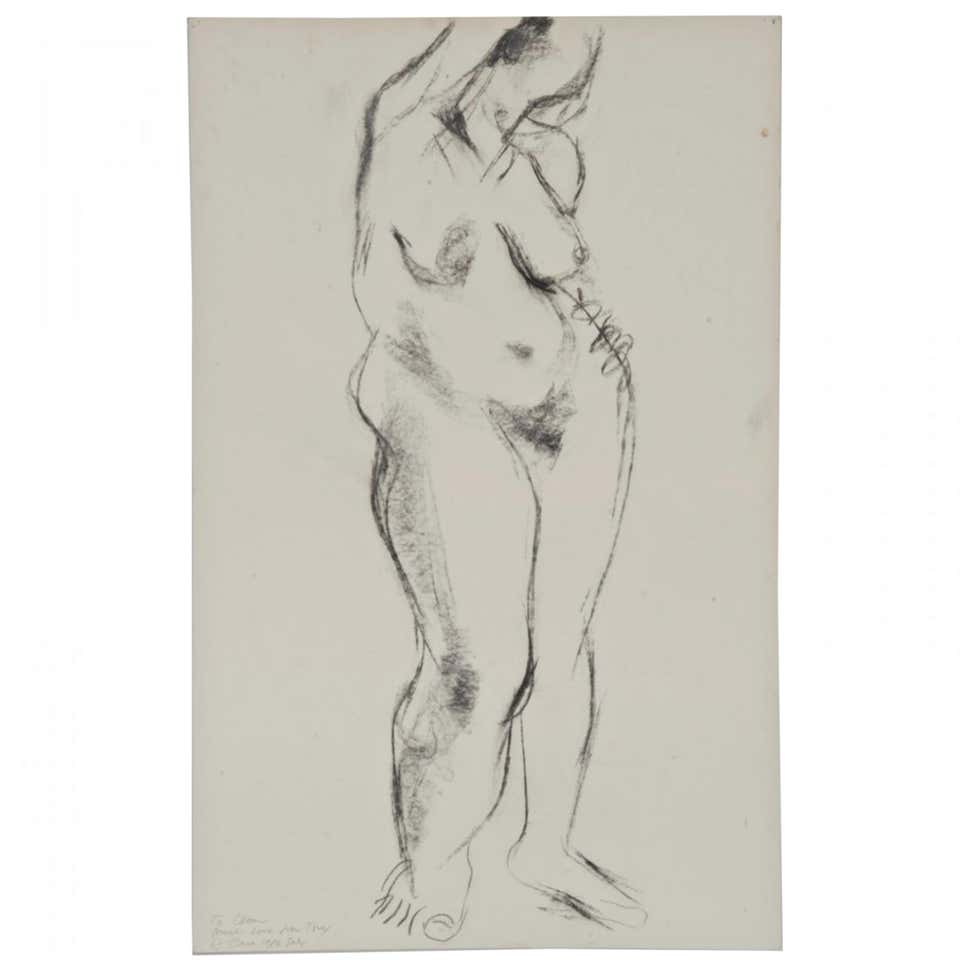 Untitled nude (signed, dedicated & inscribed to Clement Greenberg)