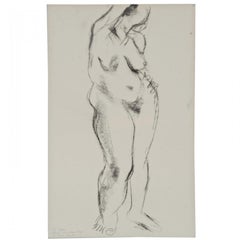Nudo senza titolo (firmato, dedicato e iscritto a Clement Greenberg)