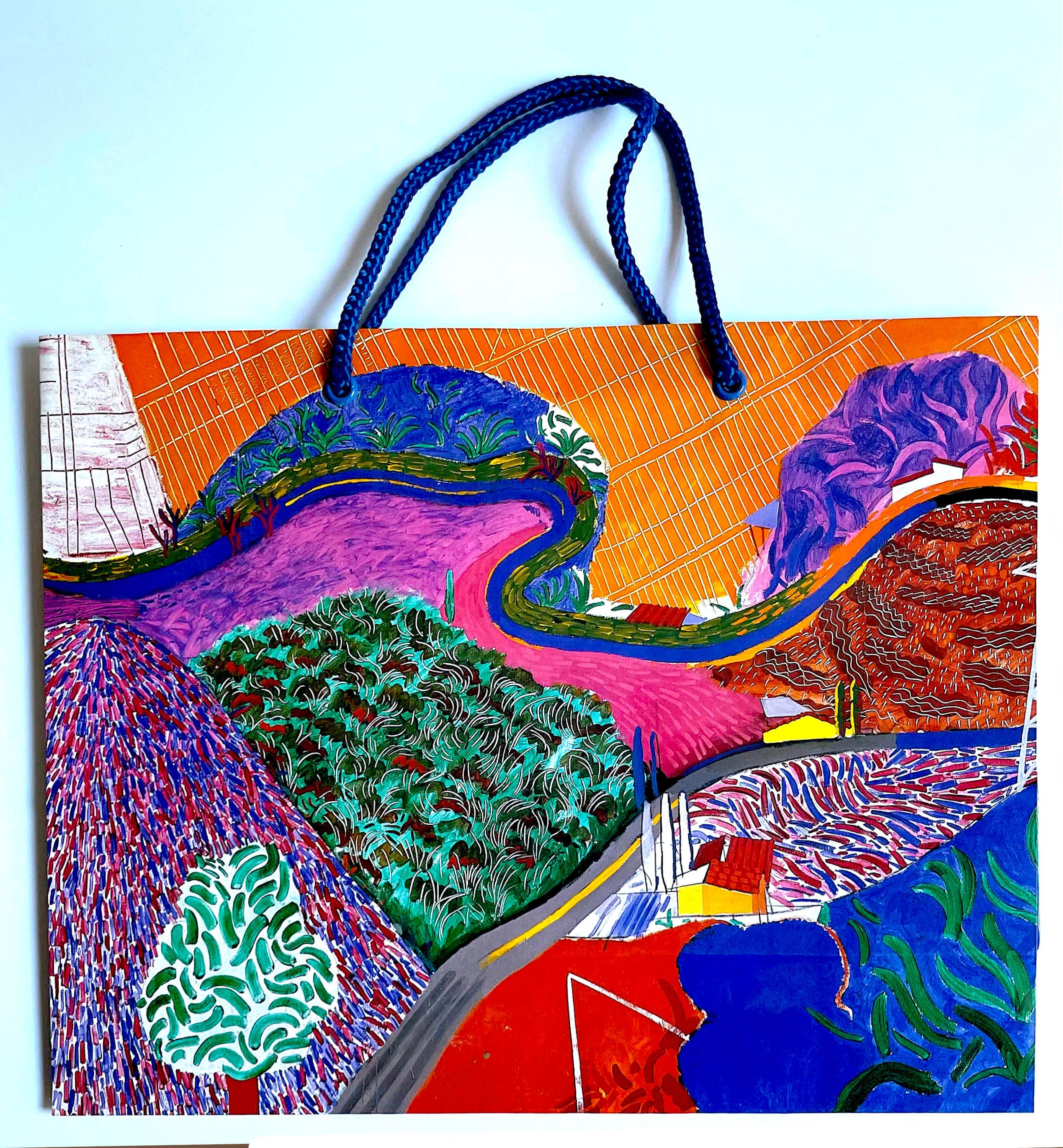 LA County Museum of Art Promotional Bag - Mixed Media Art by David Hockney