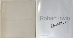 Vintage Robert Irwin 70s MOCA Chicago exhibition catalogue (Hand signed by Robert Irwin)