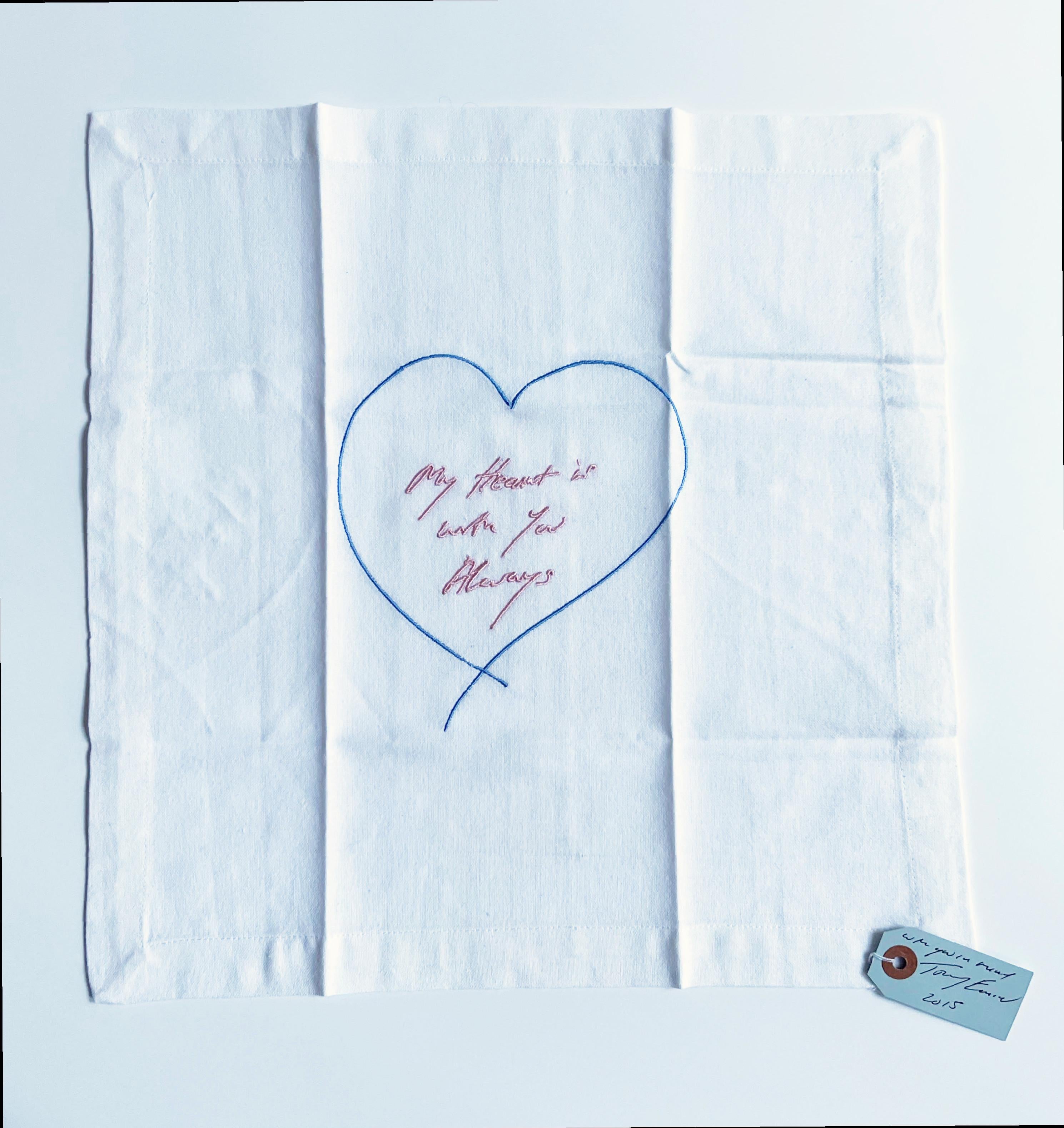 My Heart is With You Always (with hand signed and inscribed tag) - Mixed Media Art by Tracey Emin