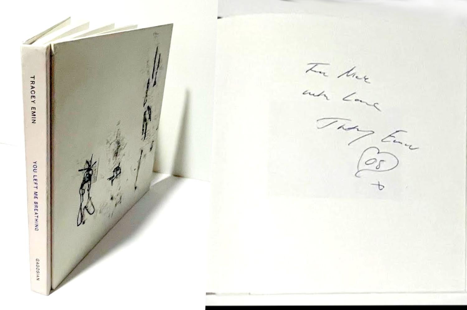 Tracey Emin
You Left Me Breathing (signé et inscrit avec un cœur dessiné à la main par Tracey Emin), 2008
Monographie reliée sans jaquette (signée et inscrite à la main par Tracey Emin avec une fleur de cœur dessinée à la main).
Chaleureusement