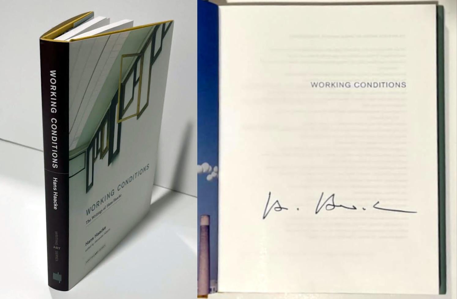 Monograph: Working Conditions (Hand signed by Hans Haacke) - Art by Hans Haacke 