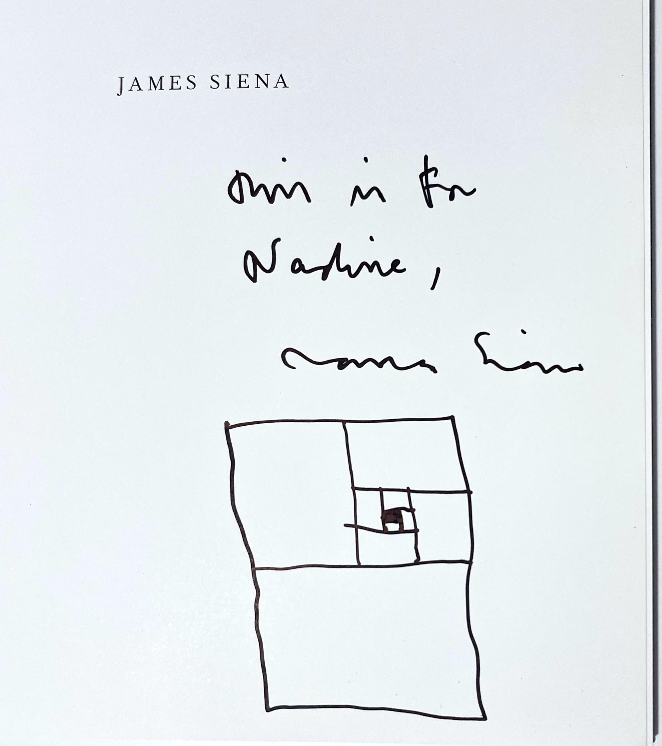 James Siena Abstract Drawing -  "This is for Nadine": hand signed unique marker drawing in exhibition catalogue