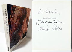 Book: CHUCK CLOSE WORK (hand signed by both Chuck Close and Christopher Finch)
