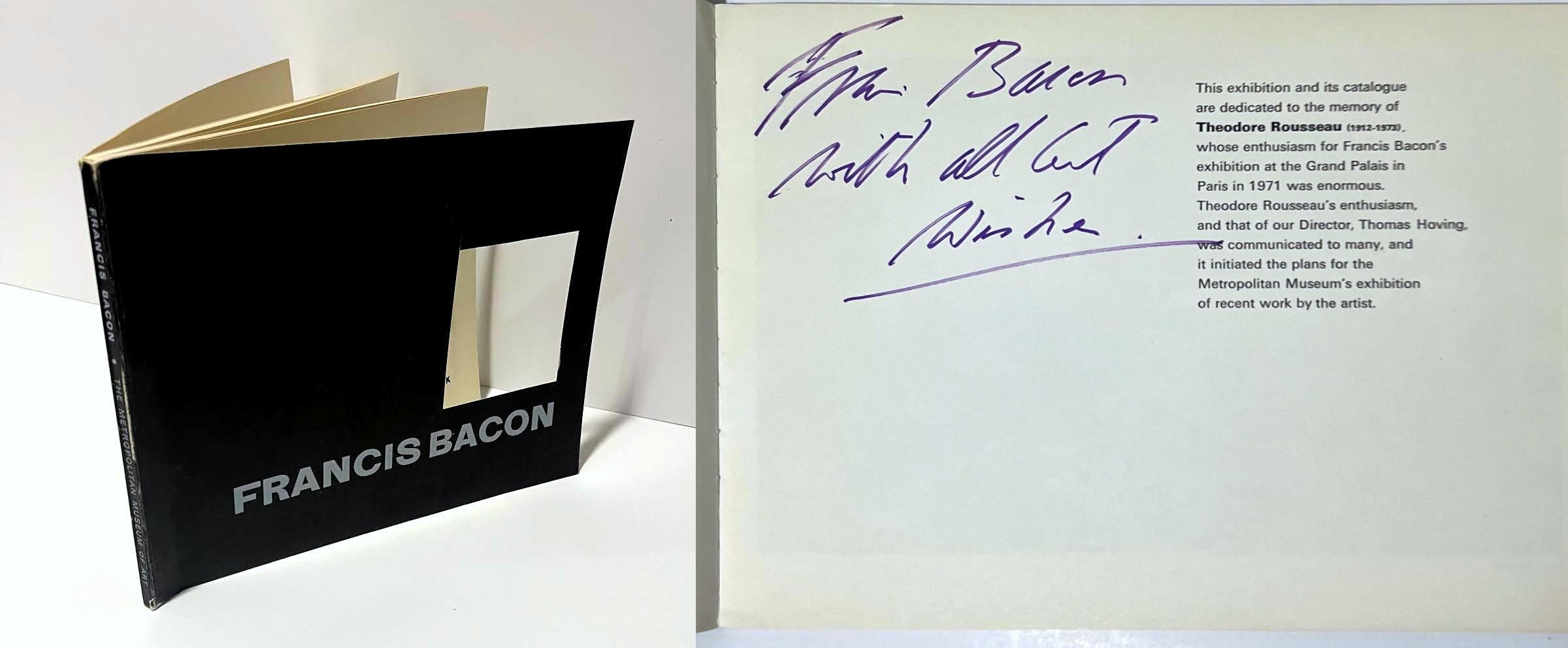 Monografia: Francis Bacon (firmato a mano e con dedica calorosa da Francis Bacon)