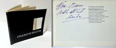 Monographe : Francis Bacon (signé à la main et chaleureusement inscrit par Francis Bacon)