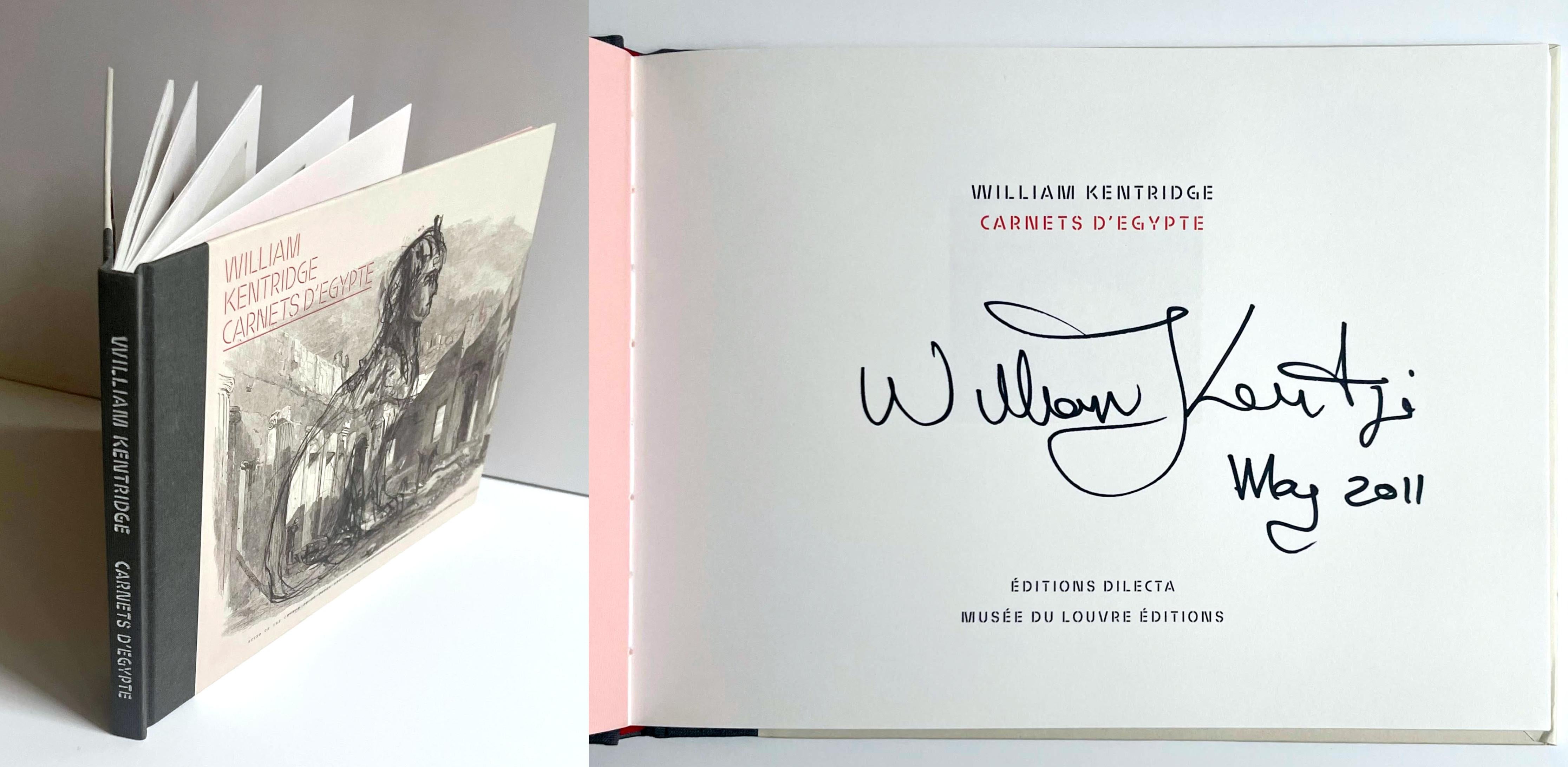 William Kentridge
Carnets D'Egypte (hand signed and dated by William Kentridge), 2011
Hardback monograph with no dust jacket as issued (hand signed by William Kentridge)
Boldly signed and dated "May 2011" on the title page by William Kentridge
7 × 9