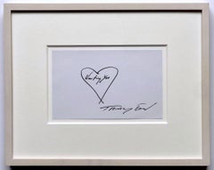 Used Wanting You, original (unique) hand signed drawing - Framed 