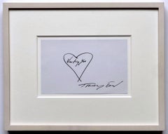 Deseándote, dibujo original (único) firmado a mano - Enmarcado