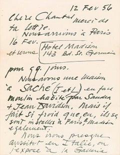 Vintage Handwritten, signed letter
