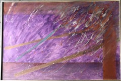 Violet (peinture unique signée ; Charles Cowles, Baltimore Museum, Albright Knox)
