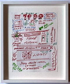 Lista delle cose da fare illustrata dal suo studio (firmata a mano da Robert Indiana con amore)