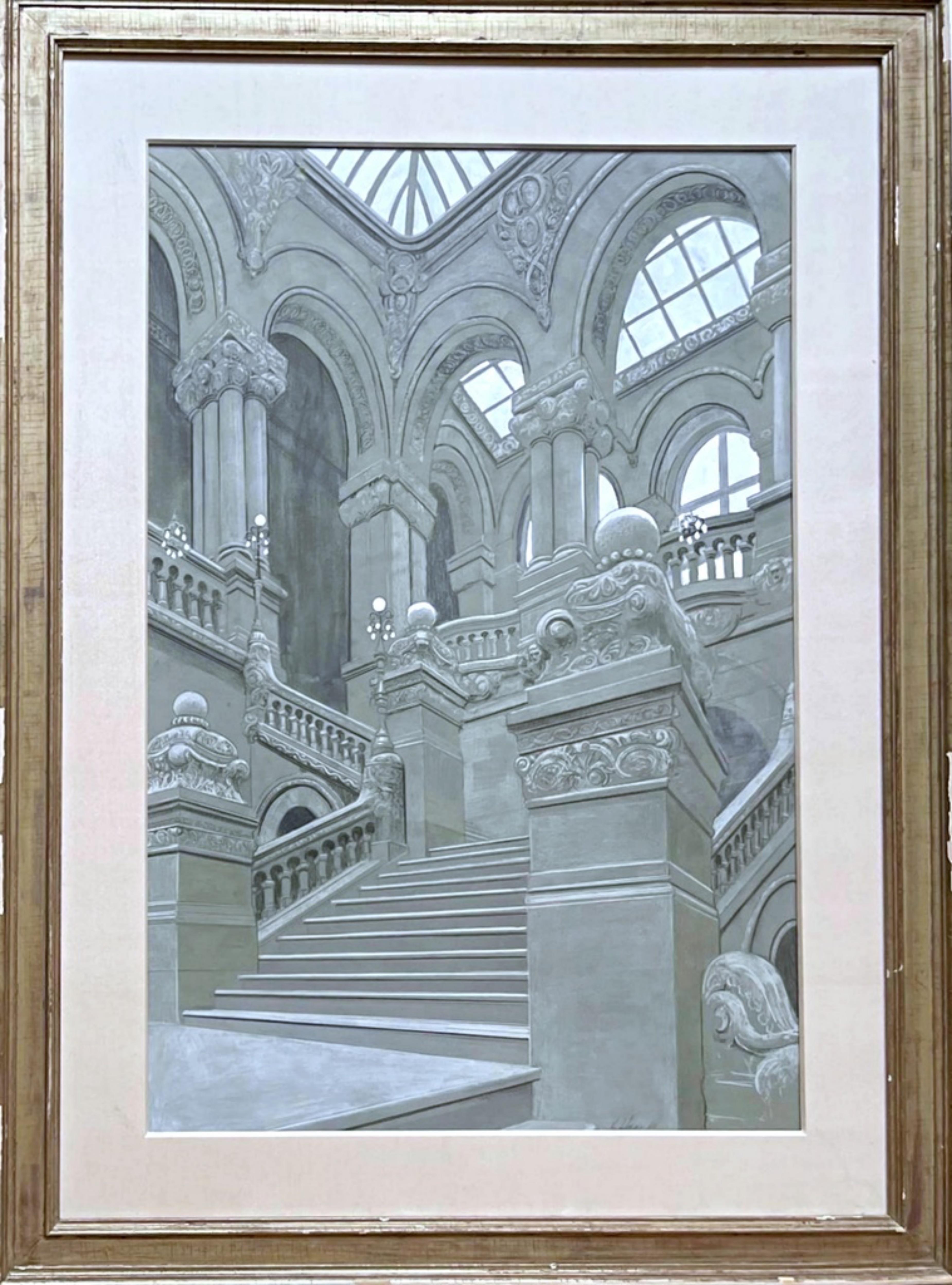 Great Western Staircase, New York State Capitol Building, Albany - Art by Richard Haas