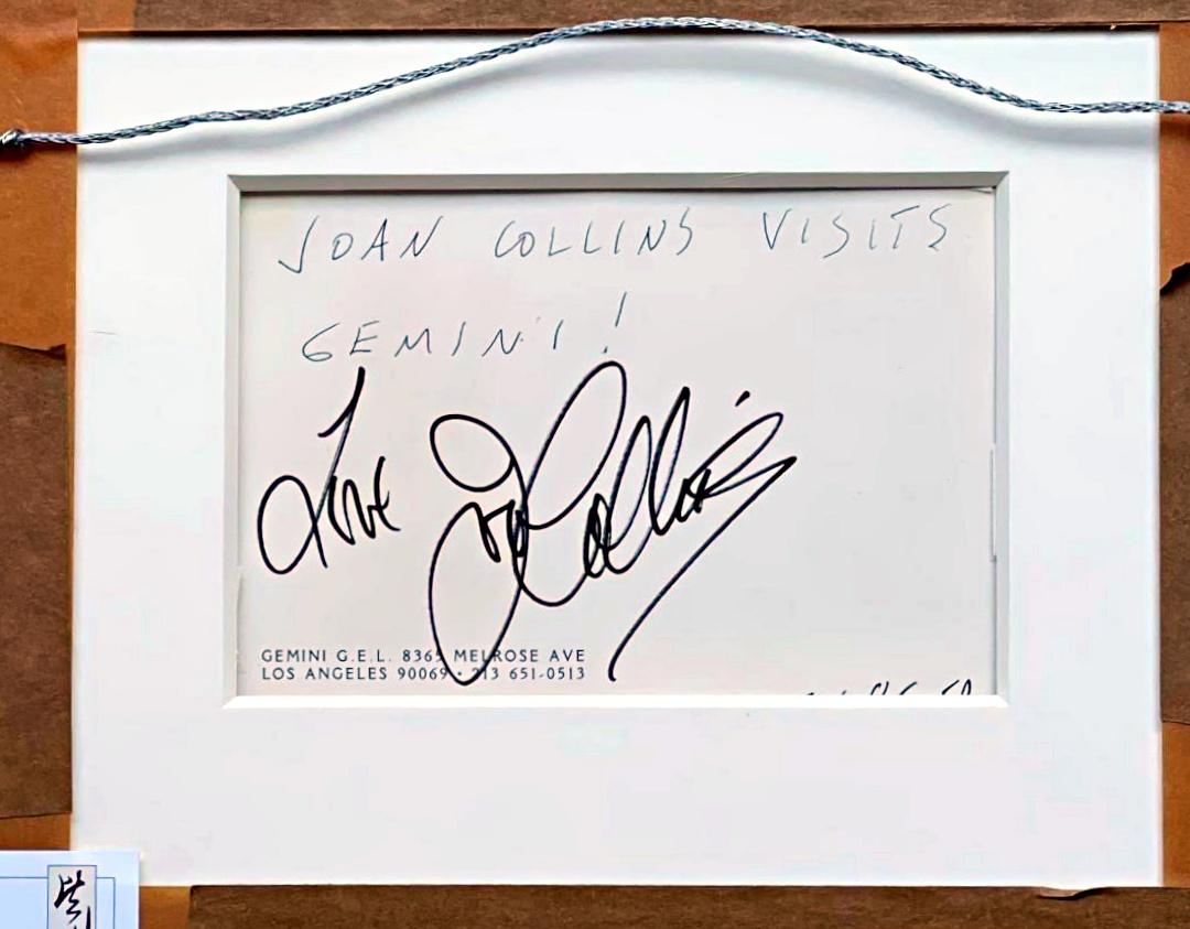 Ellsworth Kelly at Gemini/Joan Collins Visits Gemini ! (Signé de la main des DEUX) en vente 3