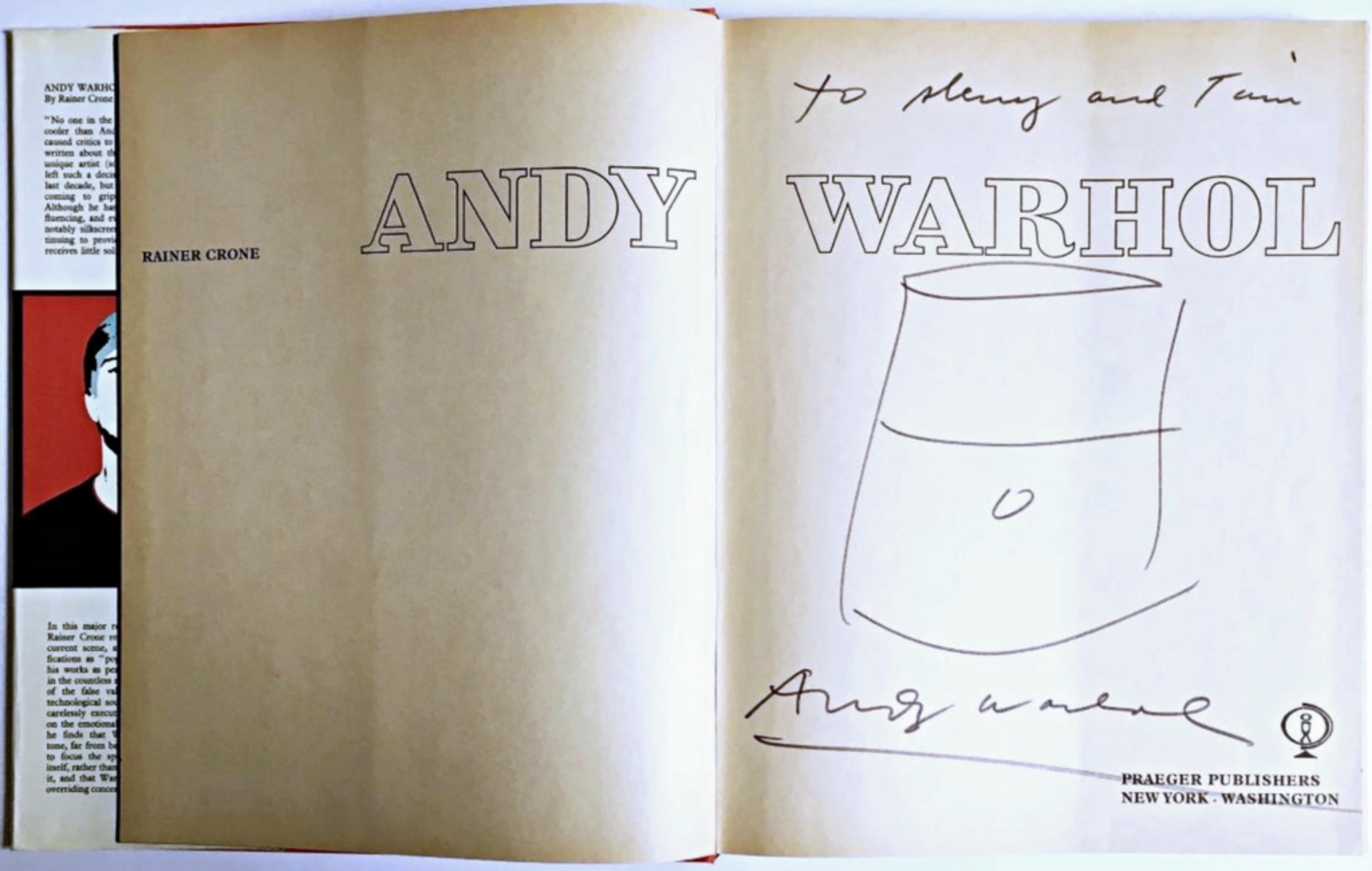 Original Soup Can Drawing, inscribed by Andy Warhol to Rock & Roll hall of famer 1
