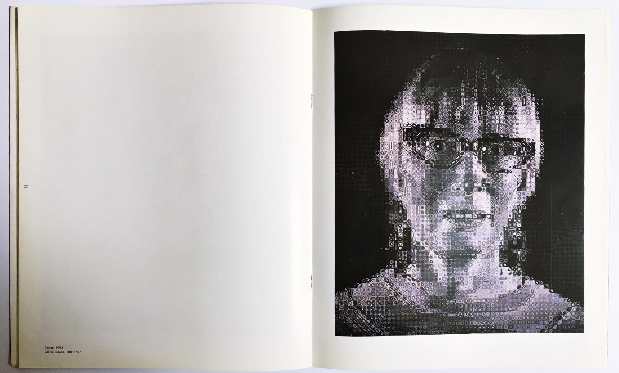 Oversized illustrated catalogue: Chuck Close Recent Works (Hand Signed) For Sale 6