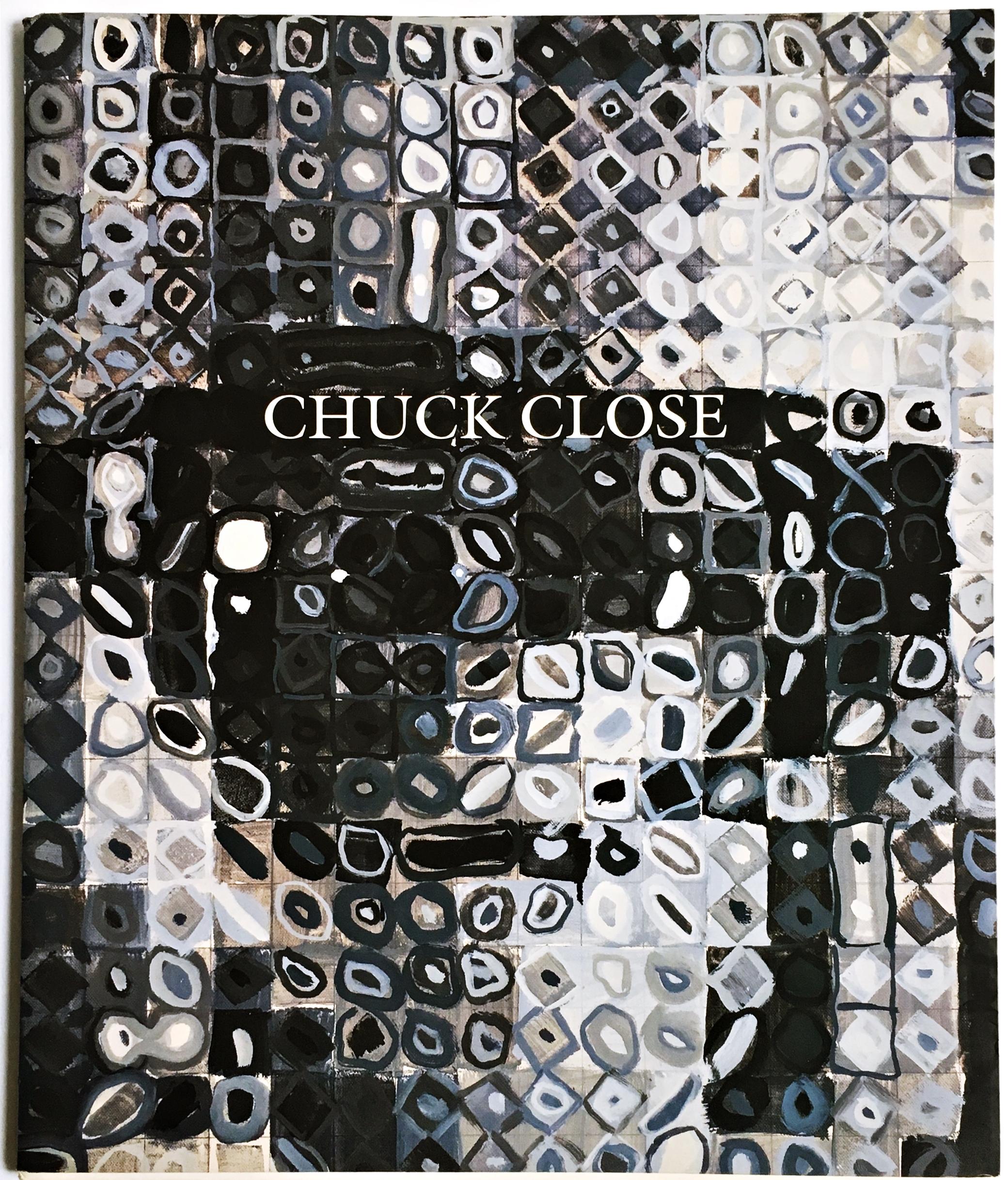 Oversized illustrated catalogue: Chuck Close Recent Works (Hand Signed) For Sale 2