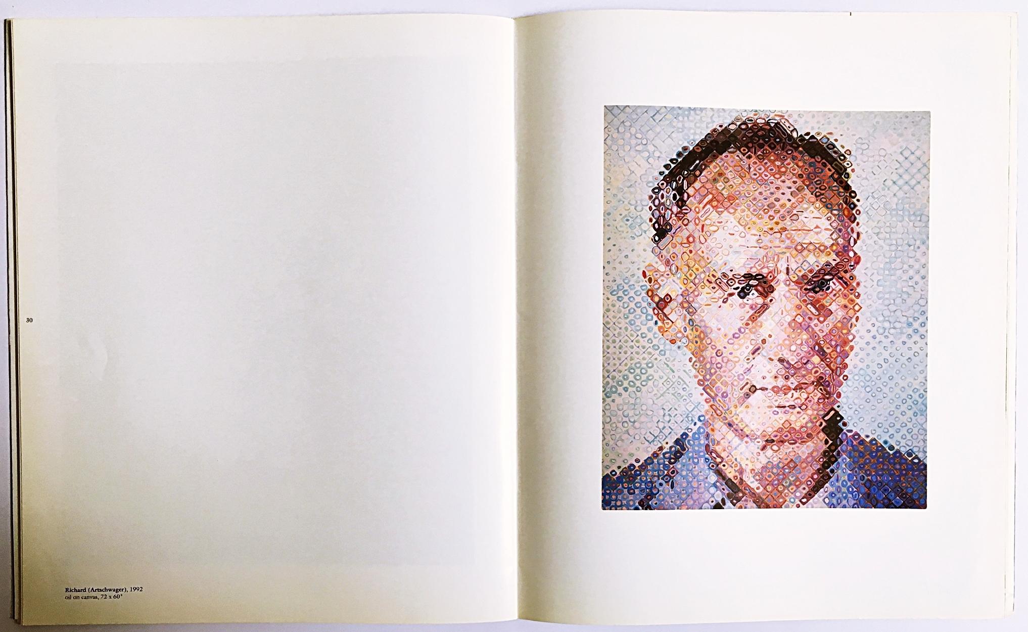 Oversized illustrated catalogue: Chuck Close Recent Works (Hand Signed) For Sale 10