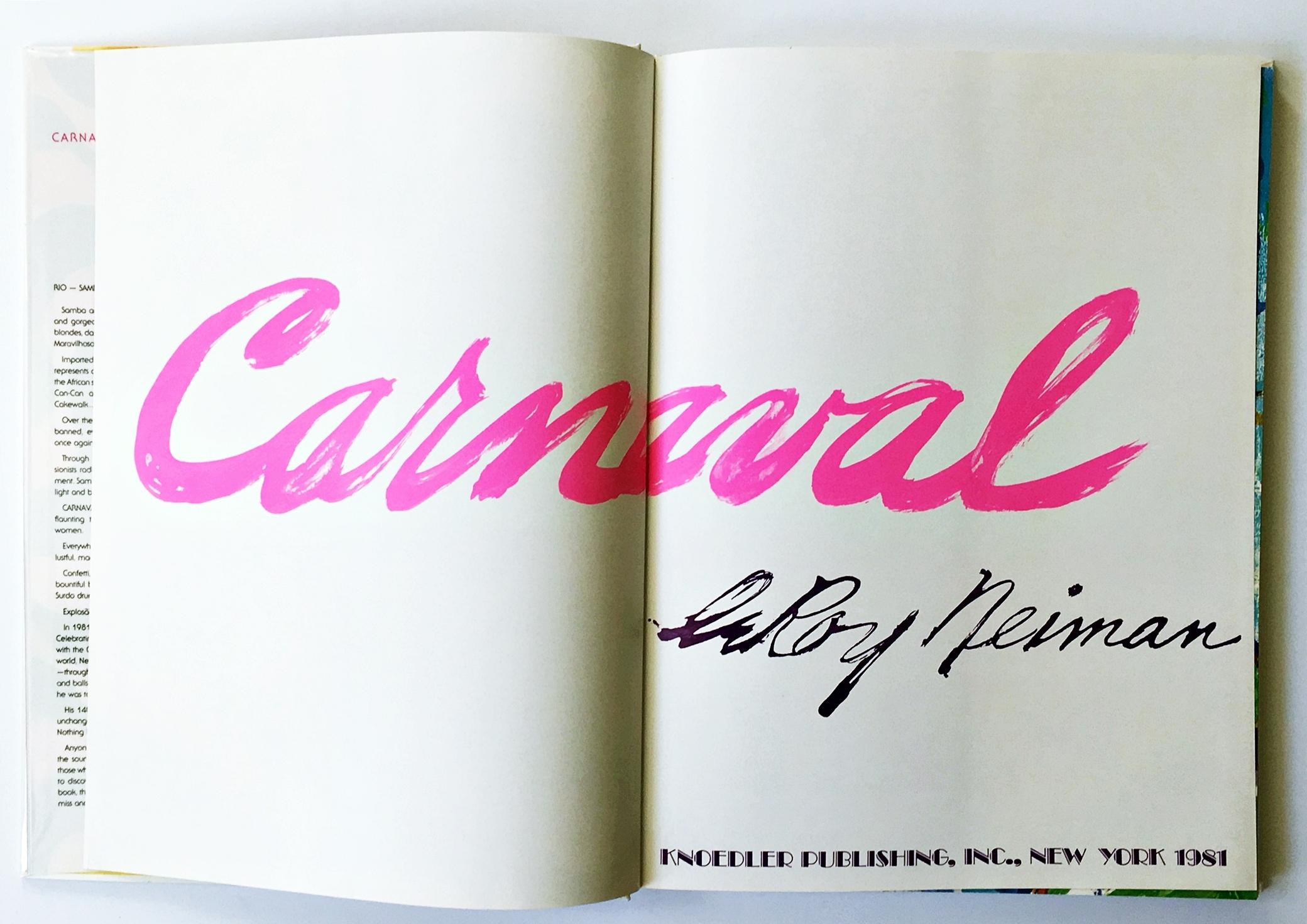 Large illustrated Carnaval gift book in bespoke box (Hand Signed and Numbered) For Sale 6