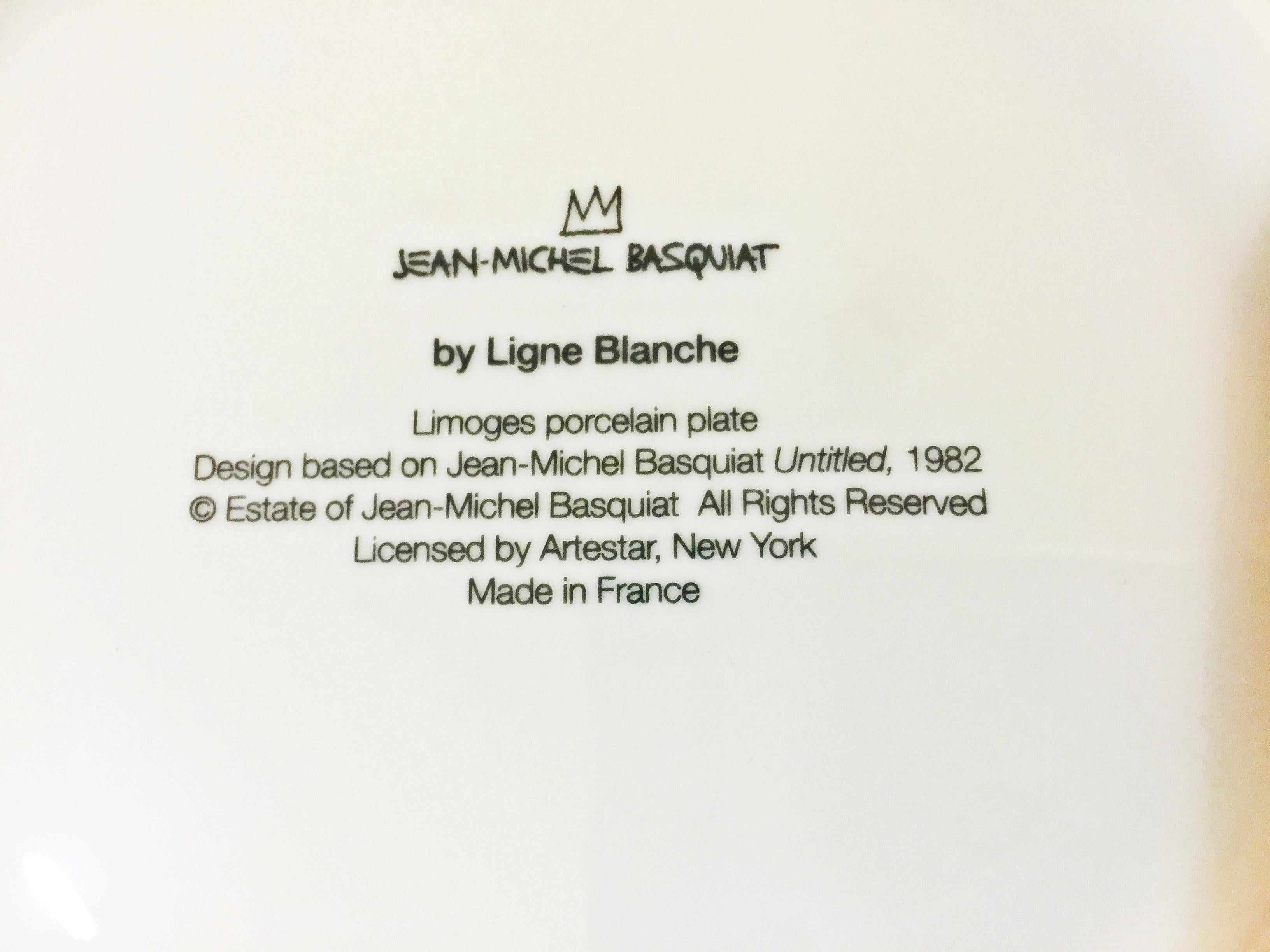 Estate Authorized Porcelain Plate in Presentation Gift Box - Pop Art Mixed Media Art by Jean-Michel Basquiat