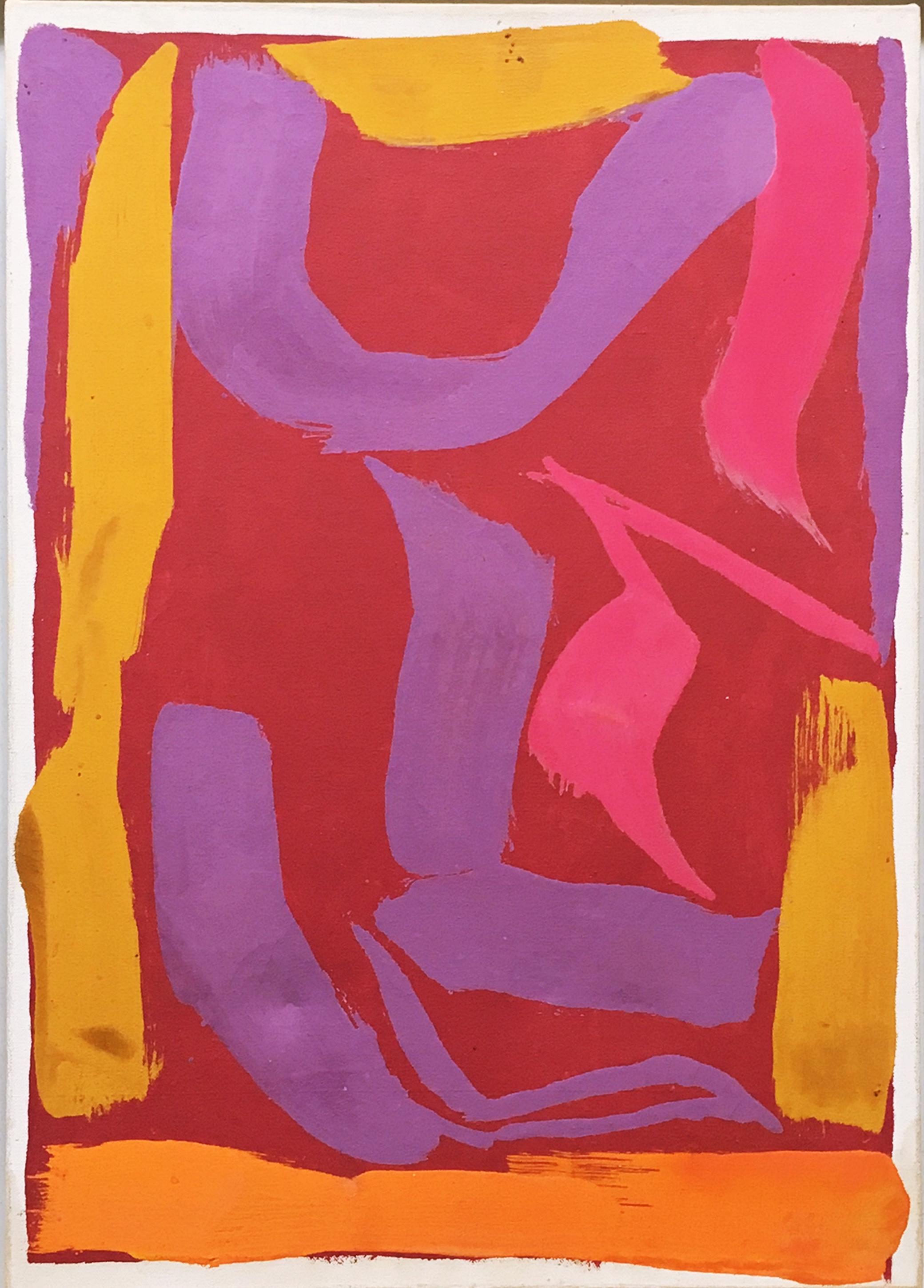 Raymond Parker
Peinture expressionniste abstraite sans titre, 1974
Acrylique sur toile (avec l'étiquette originale de la galerie Fischbach au dos du cadre)
Signé à la main et daté par l'artiste au dos.
Cadre inclus
Magnifique tableau datant du