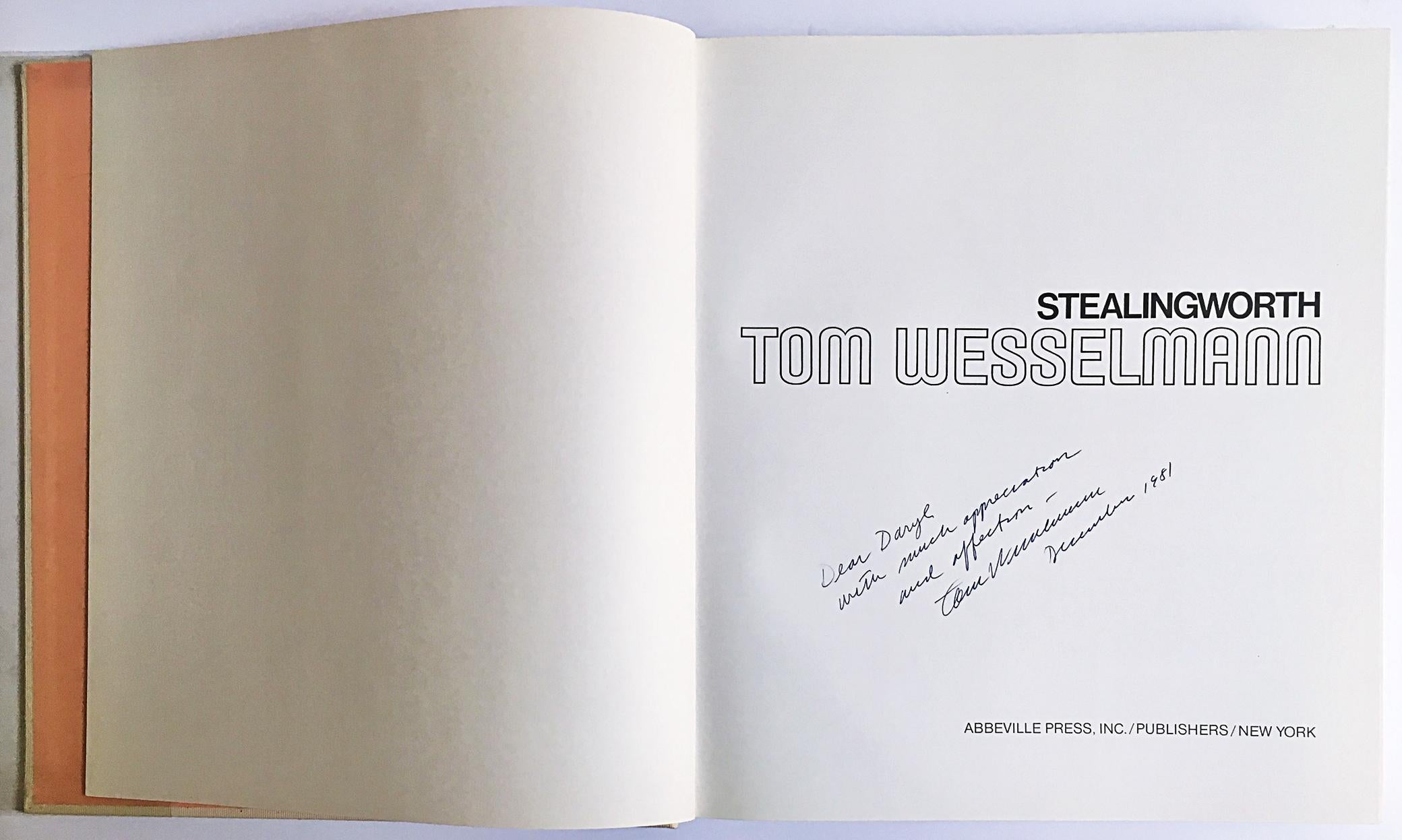 Tom Wesselmann (Hand Signed and Warmly Inscribed by Tom Wesselmann) For Sale 1