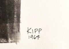 Untitled Minimalist Painting, Signed and Inscribed to renowned curator Gene Baro