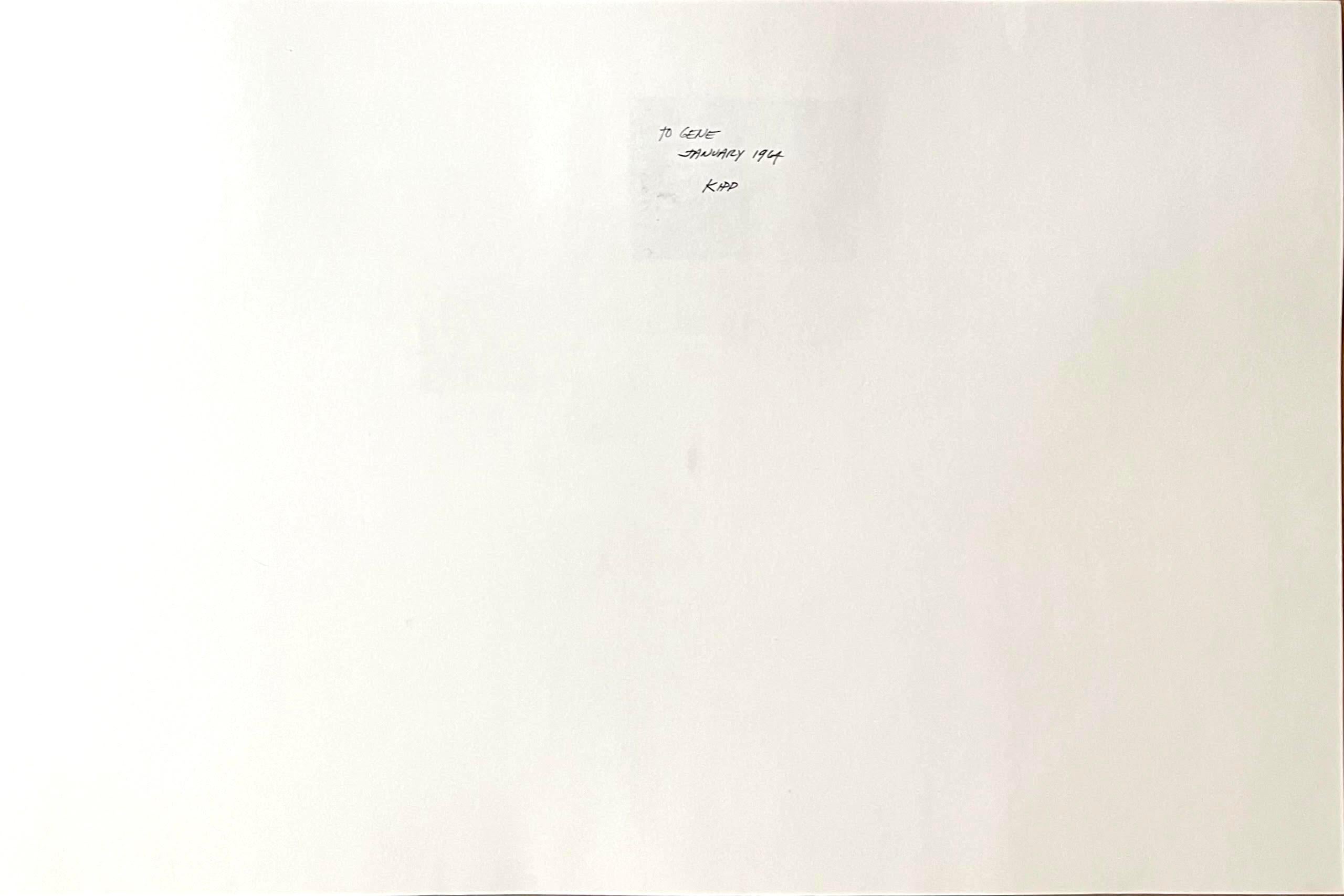 Peinture minimaliste sans titre, signée et portant l'inscription du célèbre conservateur Gene Baro - Minimaliste Art par Lyman Kipp 