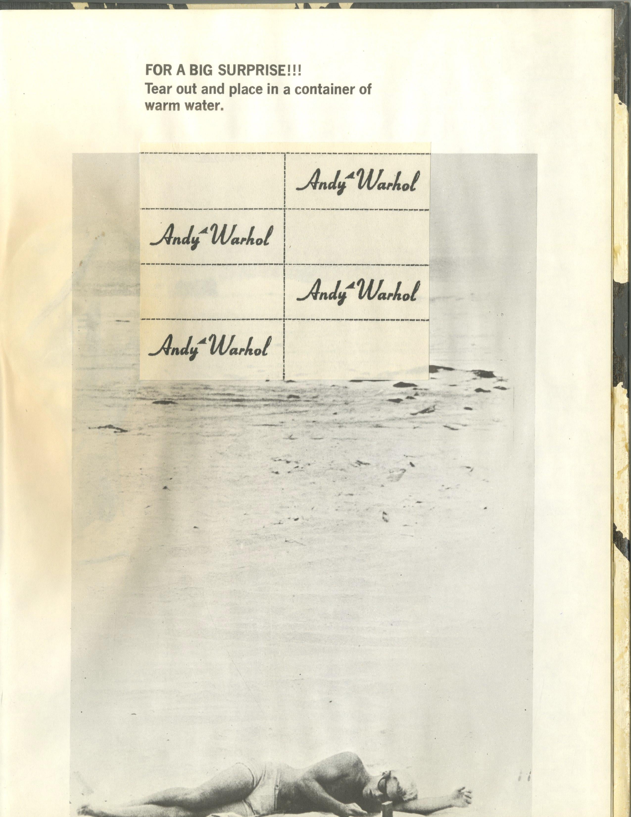 Livre d'index d'Andy Warhol, 1ère édition de monographie à dos rigide, avec inserts en 3D holographe en vente 11